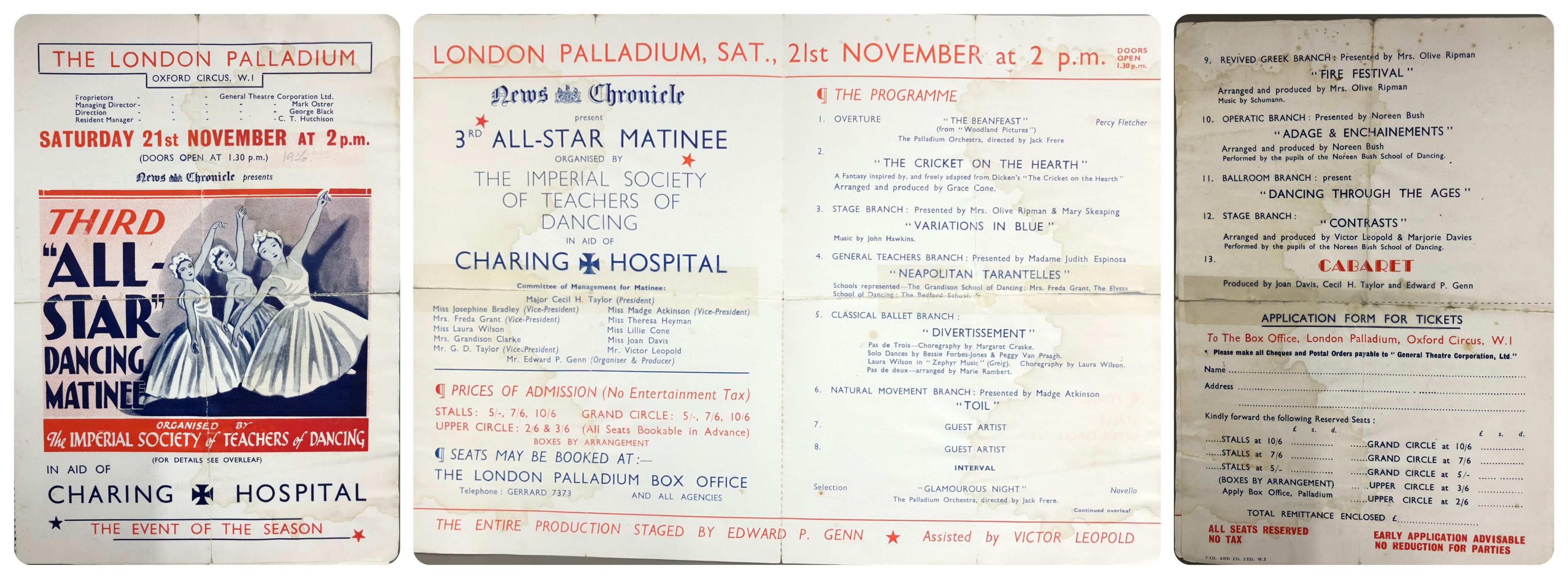 ISTD Archive: All Star Dancing Matinée 1936