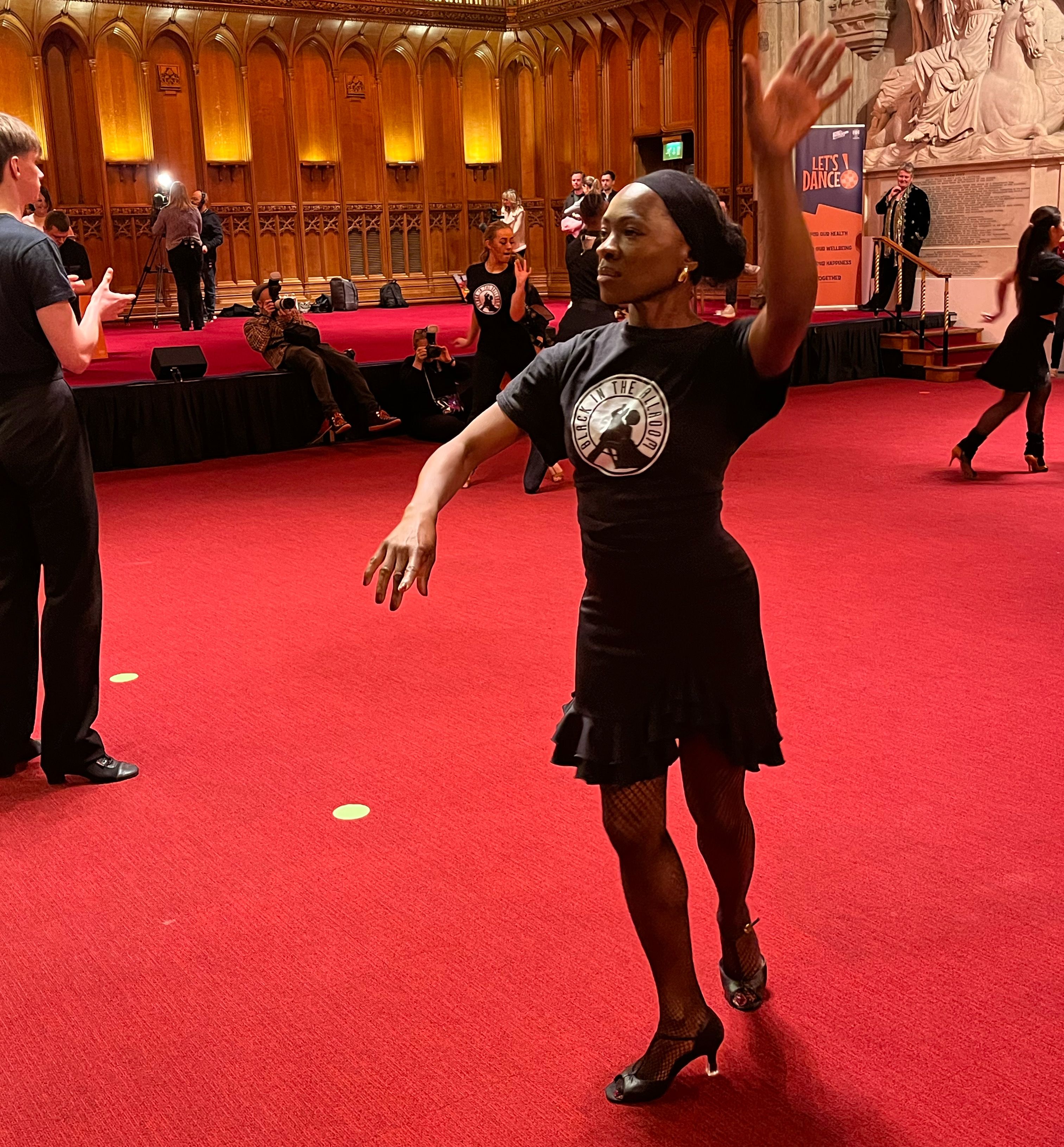 Black in the Ballroom dancers at the Let's Dance! press launch in 2025