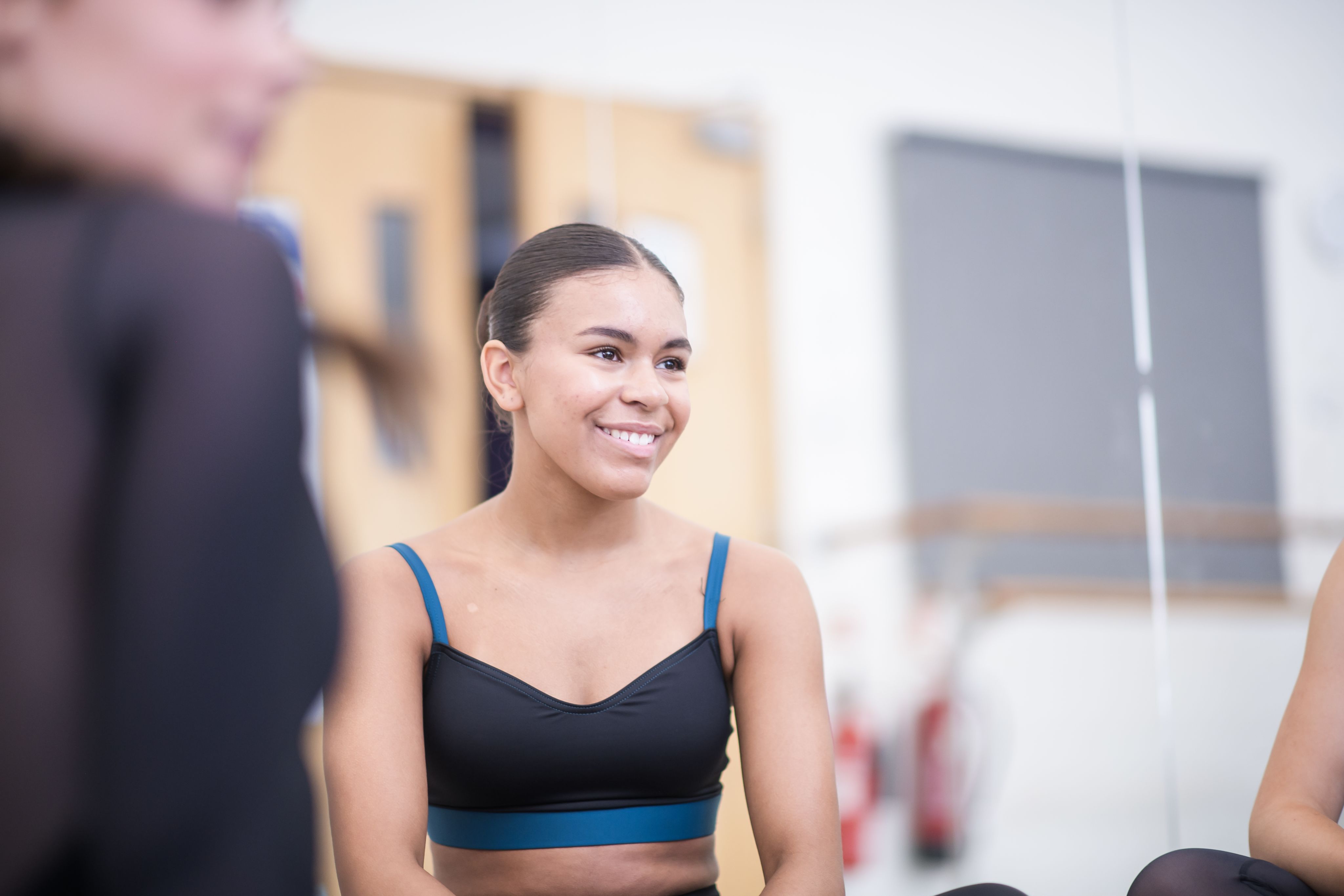 Young dancer wearing ISTD exam uniform by Dansez